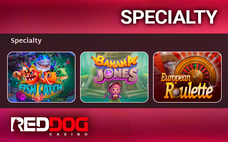 Special slot icons at Red Dog