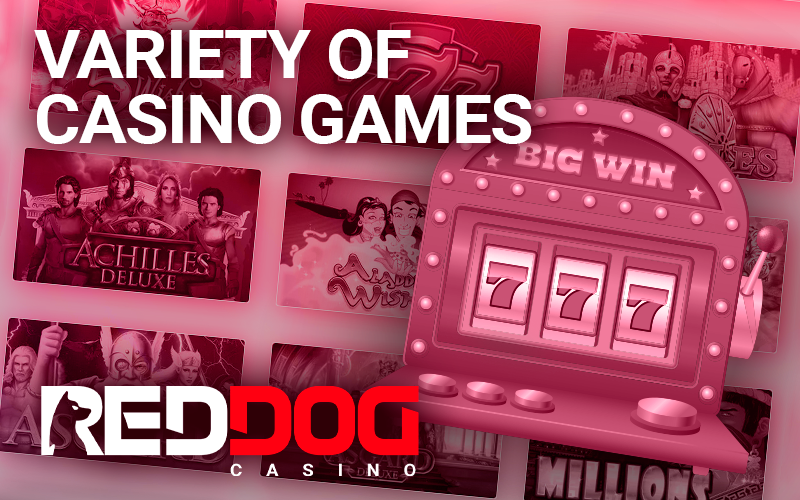 Icons of popular casino slots at RedDog