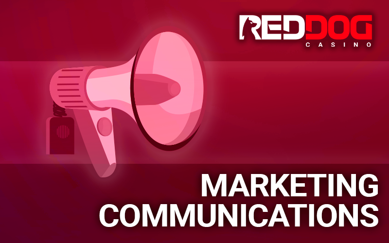 The Red Dog logo and a horn for communication