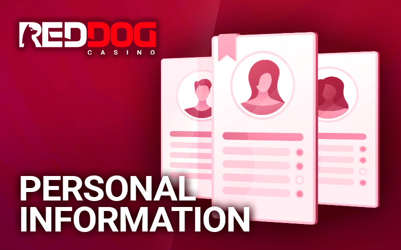 Personal information cards at RedDog