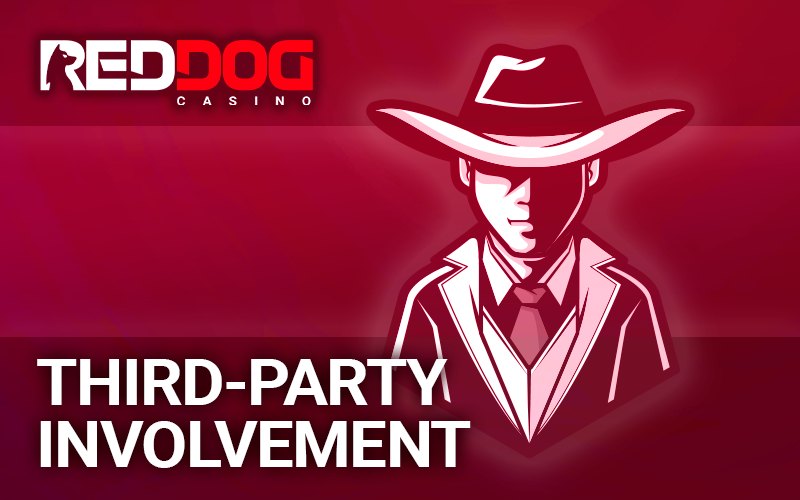 Anonymous man in a hat and coat next to the RedDog logo