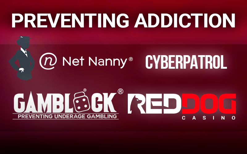 Logos of companies helping with gambling addiction